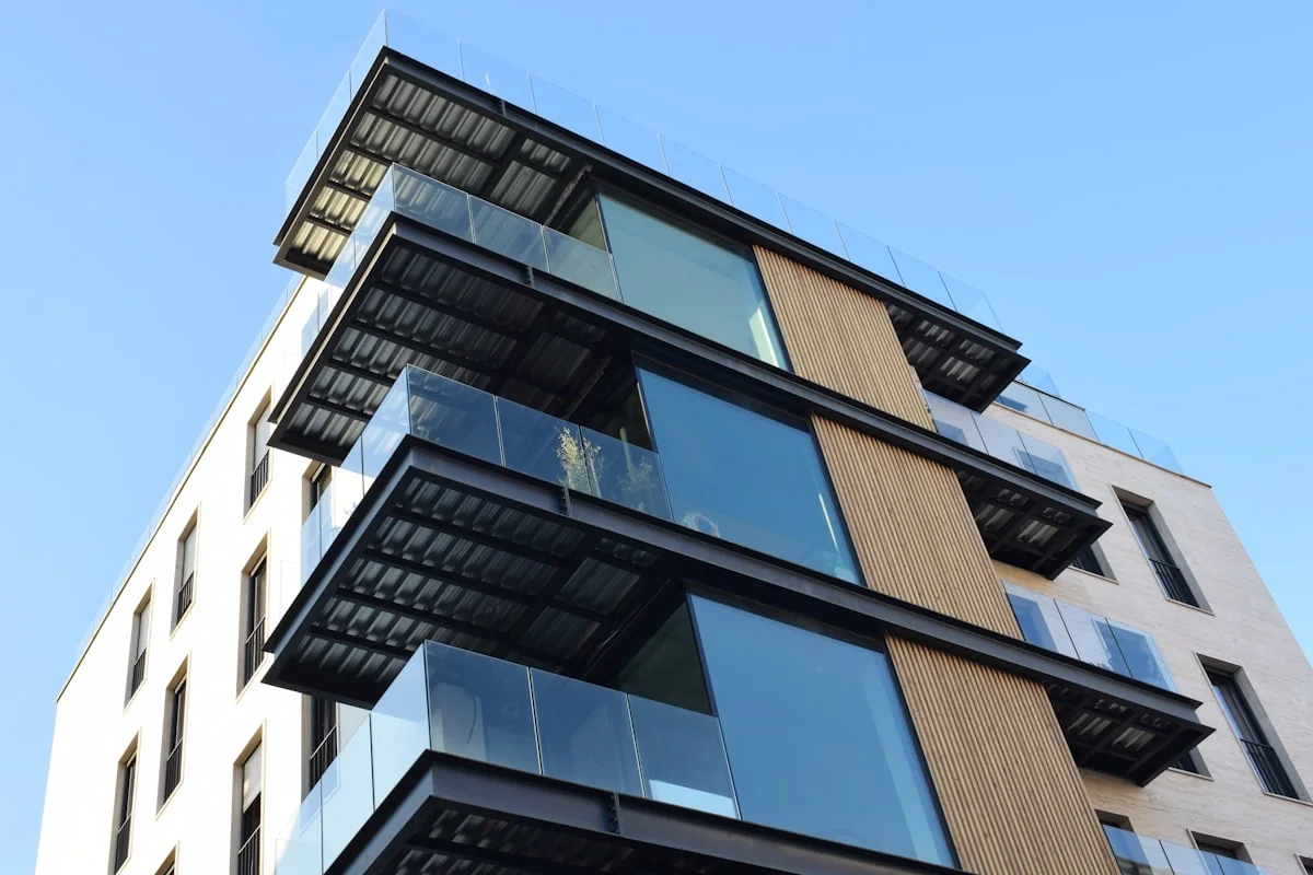 Speicher Quartier im Münsteraner Hafenviertel, Neubau mit Holz- und Glasfassade